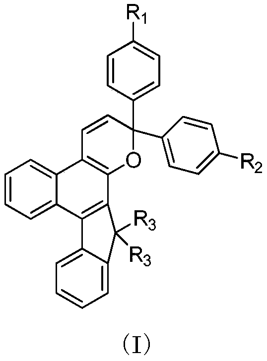 Indene-fused 2H-naphtho-[2,1-b]pyran photochromic compound and preparation method thereof