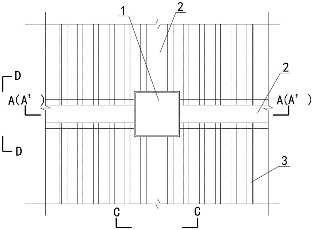 Column-through assembled prestressed concrete frame system and construction method thereof