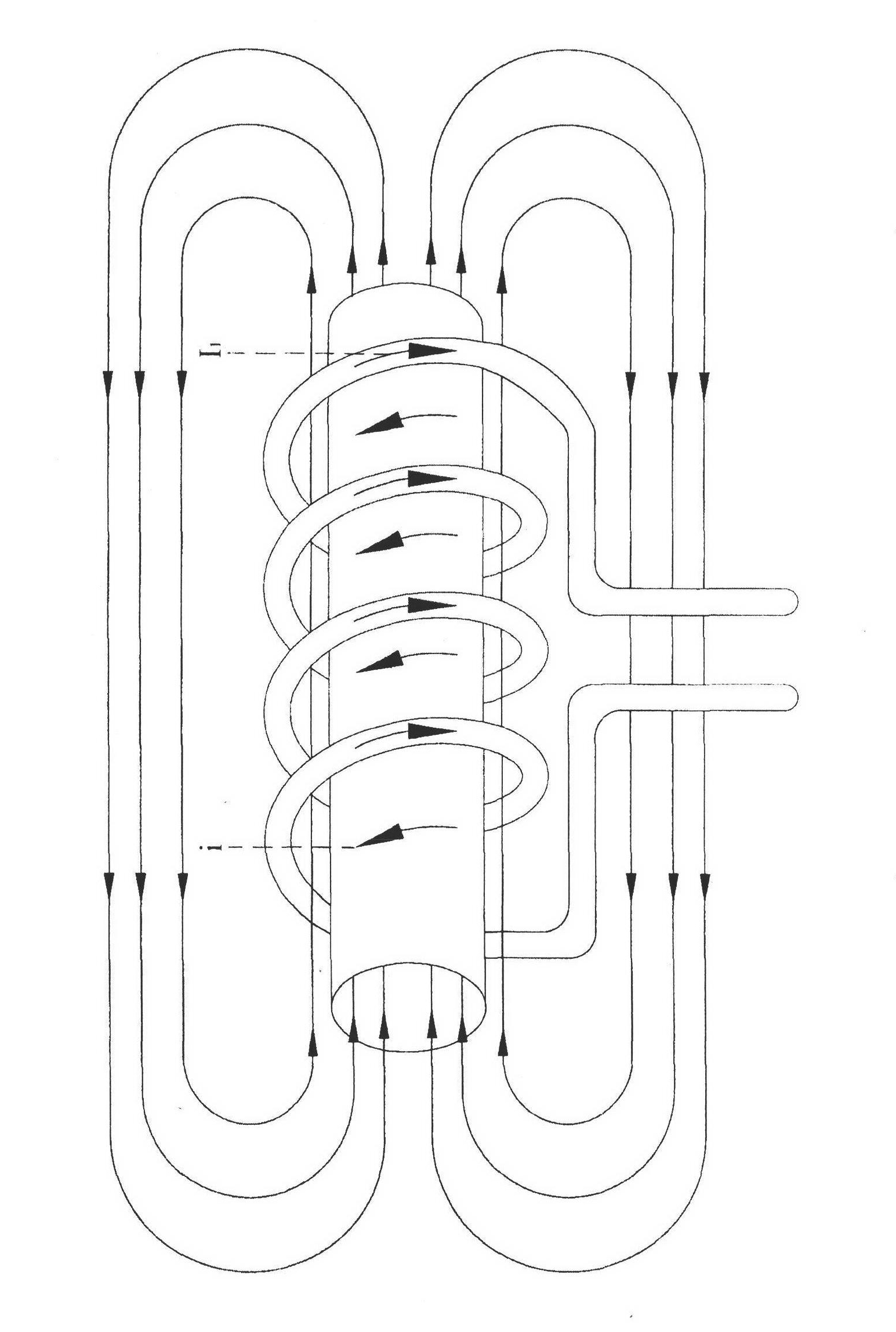 Thin steel wire secondary heating treatment method and device
