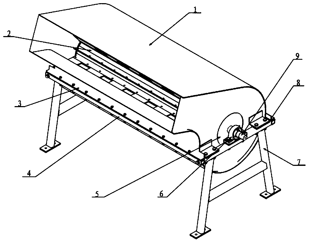 Roller type remnant film conveying device