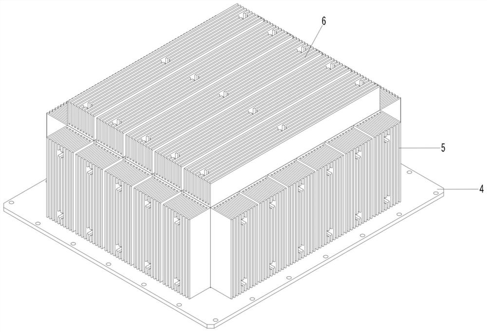 Radiator for high-voltage switch cabinet