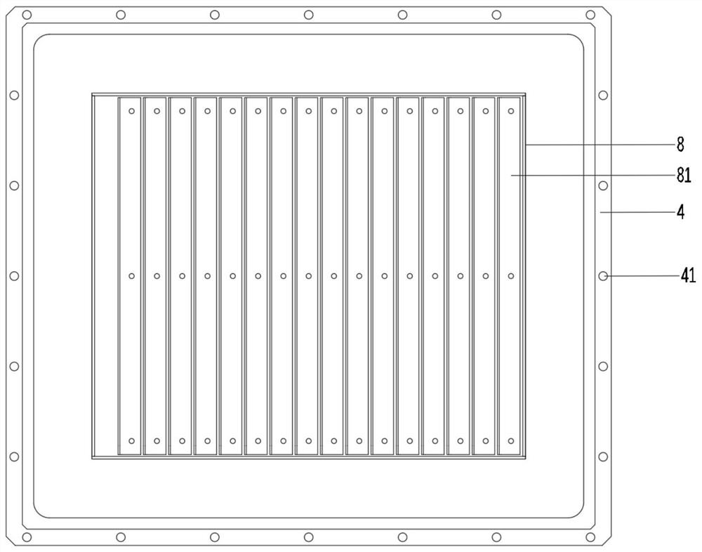 Radiator for high-voltage switch cabinet