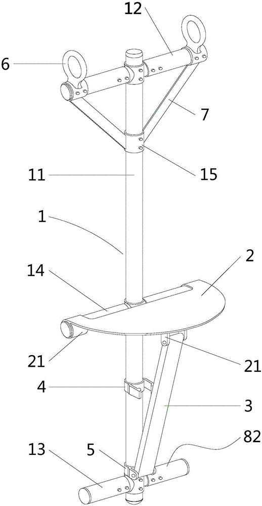 An insulated hanging ladder specially used for equipotential operation