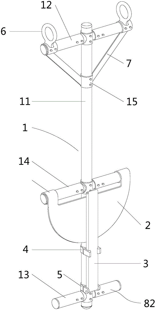 An insulated hanging ladder specially used for equipotential operation