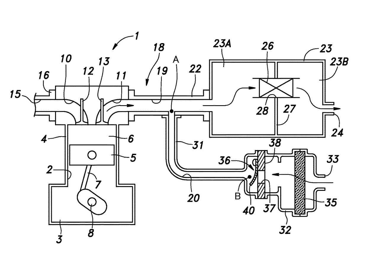 Exhaust purifying device for internal combustion engine