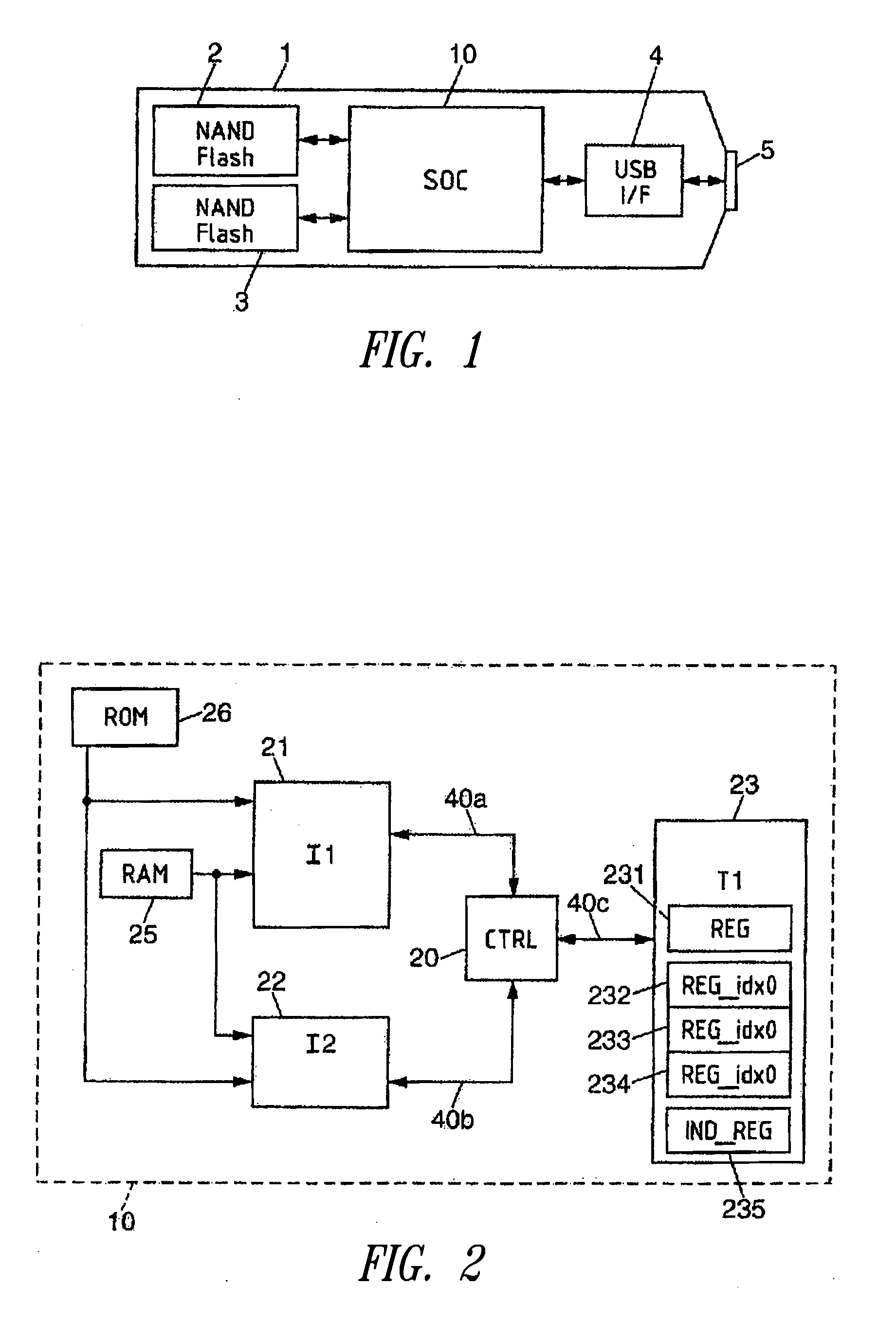 Management of indexed registers in a system on a chip