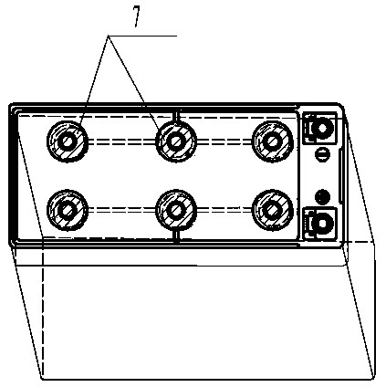Treatment method for preventing corrosion caused by electrolyte leakage during inverted use of storage battery for UPS (uninterrupted power supply)