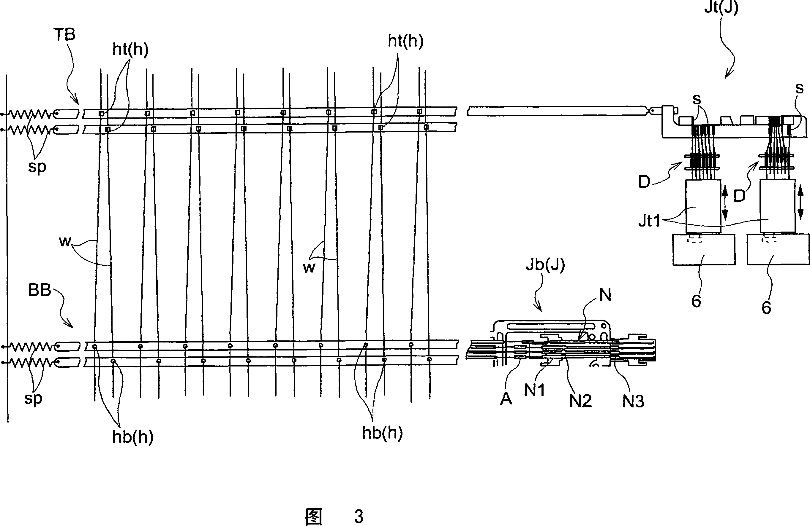 Electronic driven jacquard apparatus and cassette for use therein