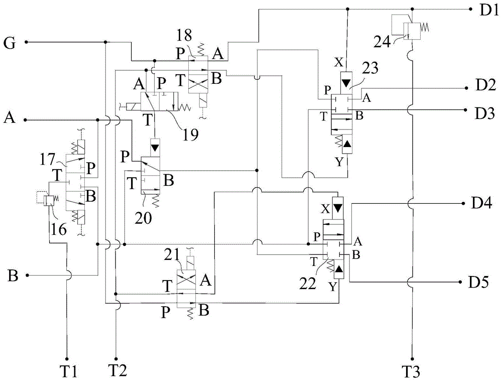 Hydraulic hub motor auxiliary drive system