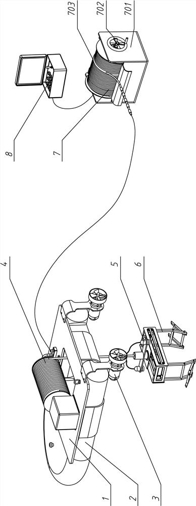 Device and method for cleaning obstacles at the bottom of ship lift cabin