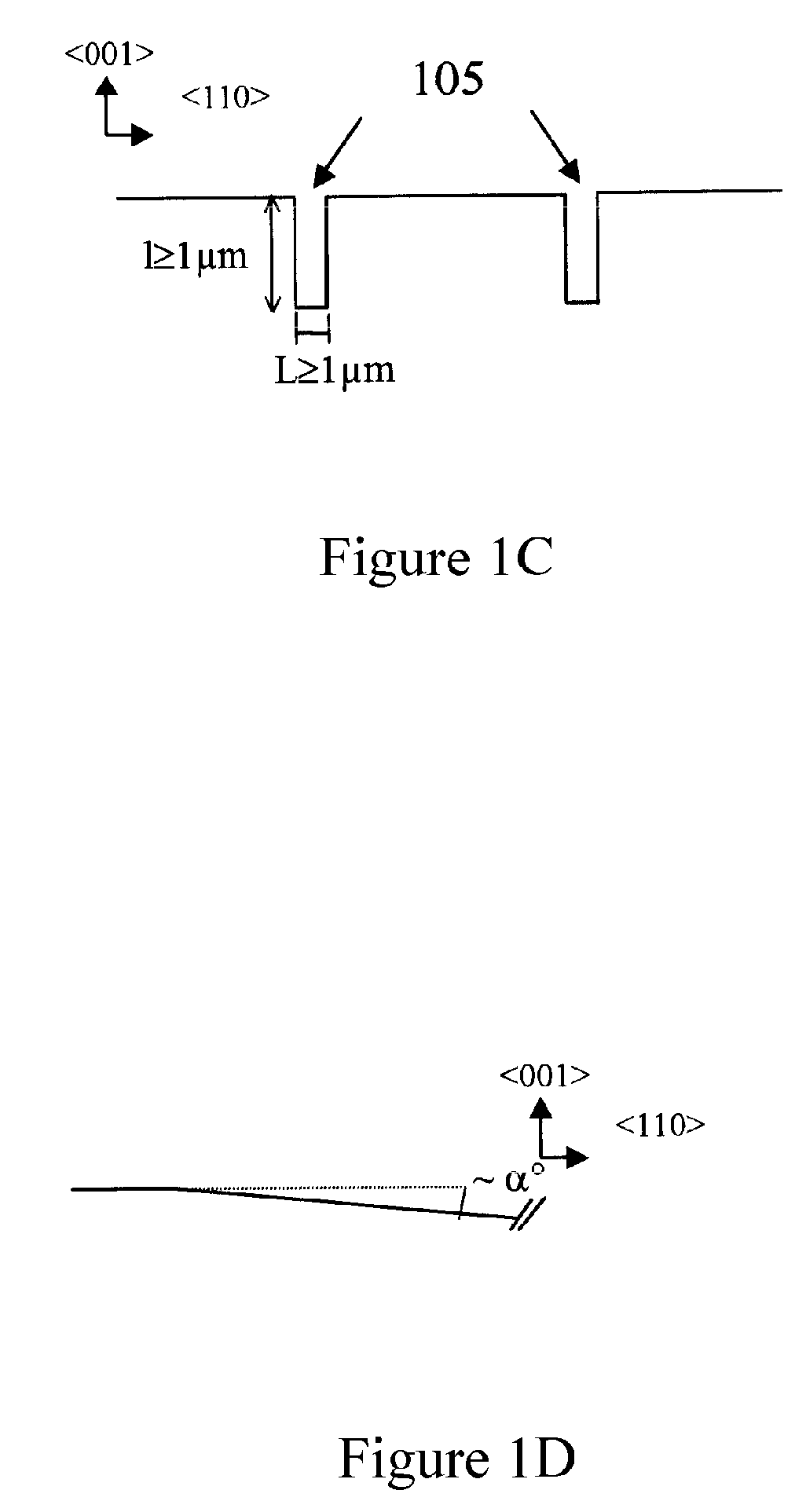 Process for integrating a III-N type component on a (001) nominal silicium substrate
