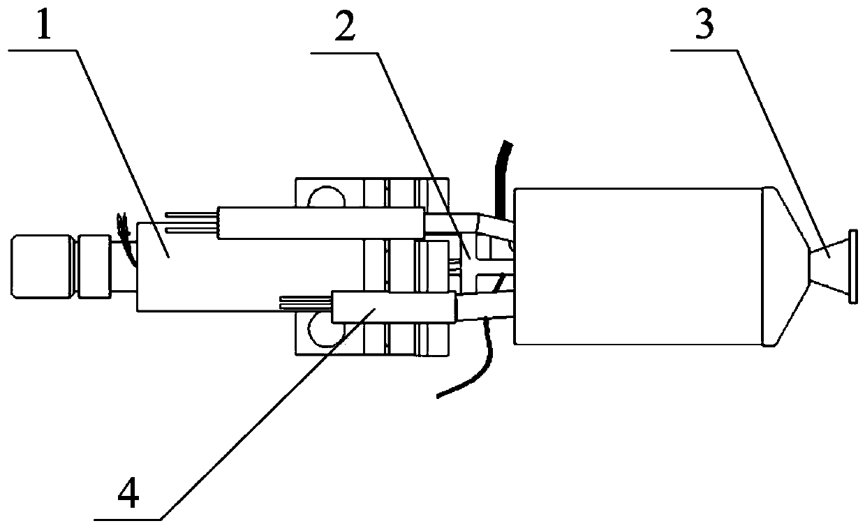 Micro-flow green high-energy monopropellant thruster structure