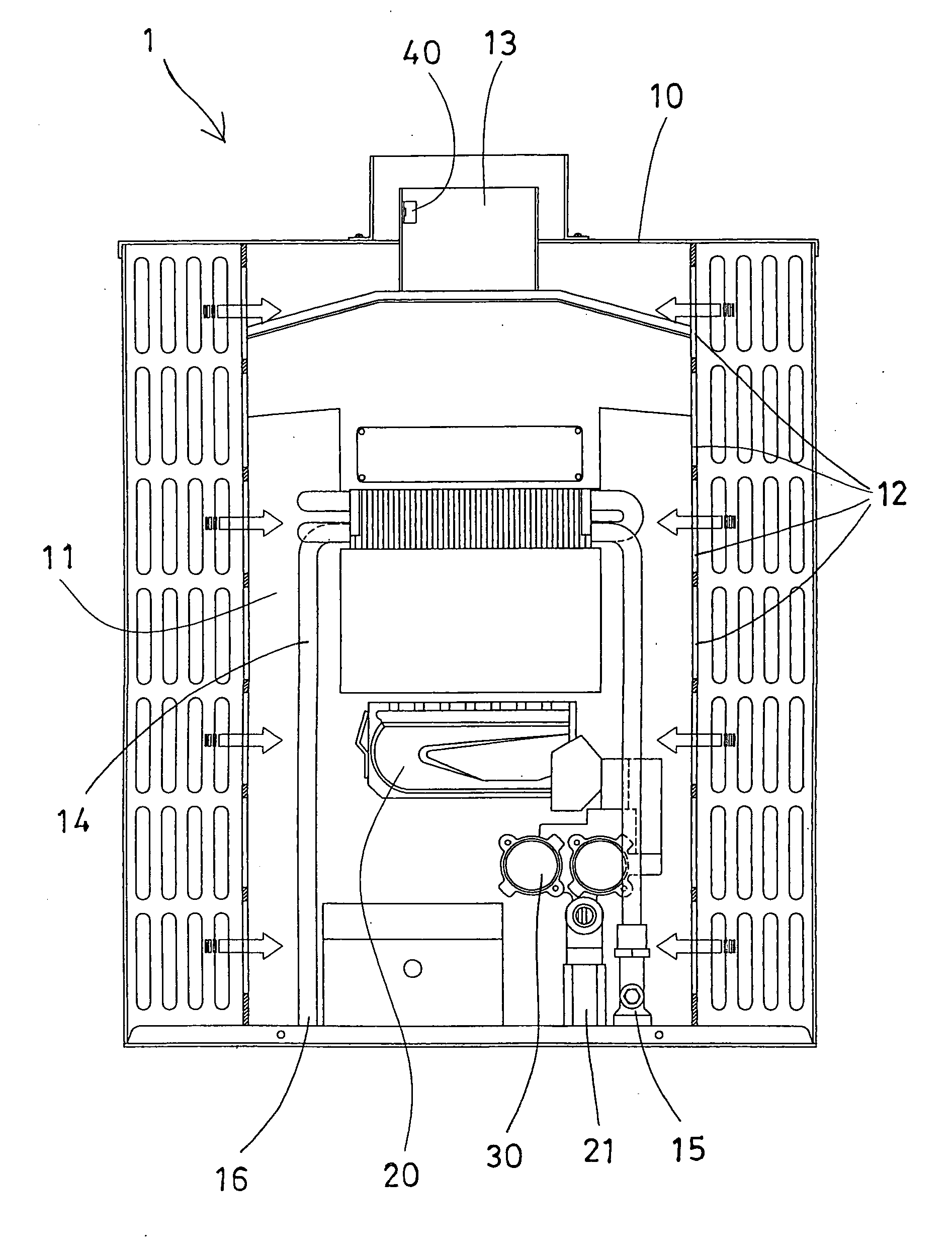 Gas water heater having nitric oxide detector