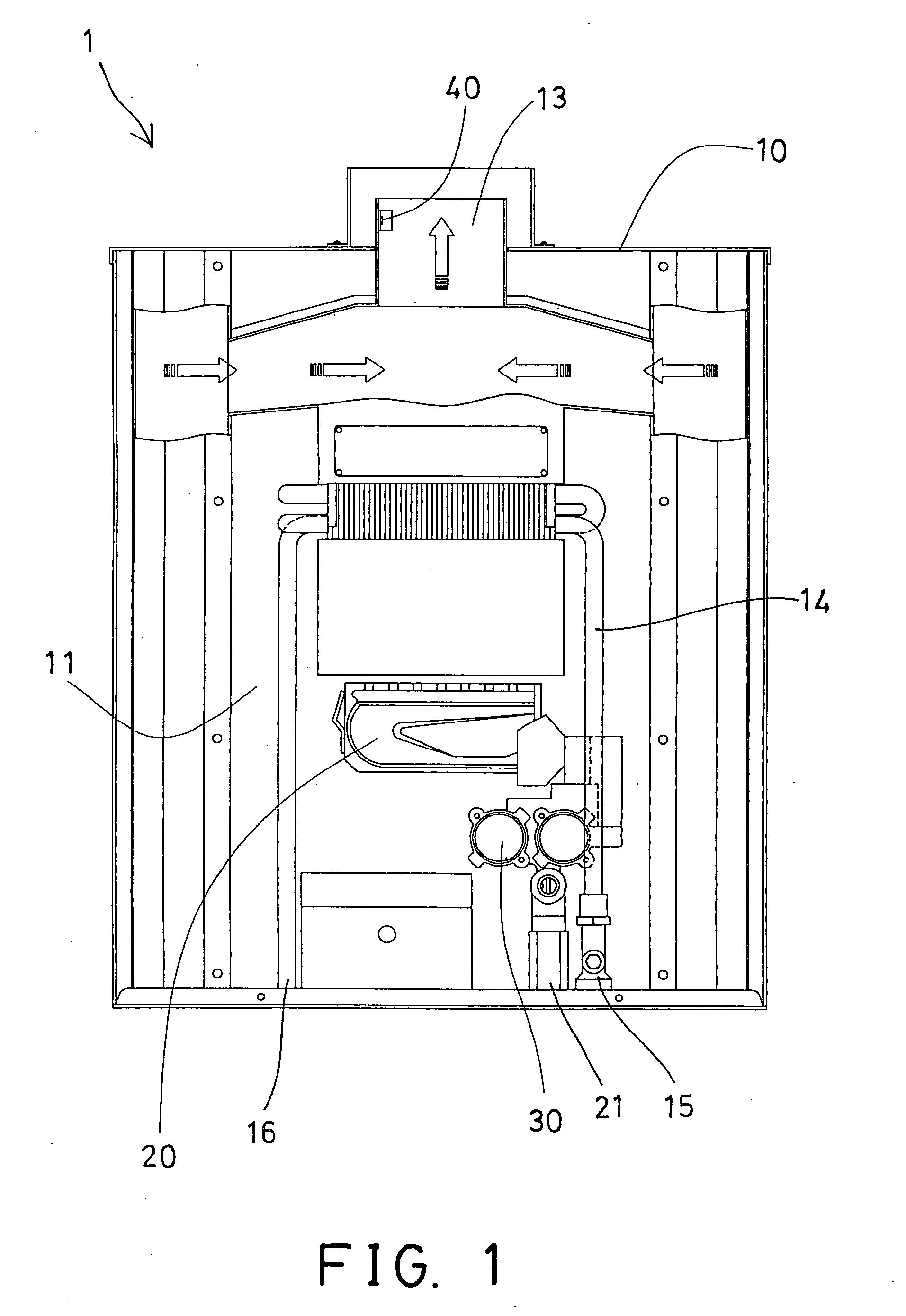 Gas water heater having nitric oxide detector