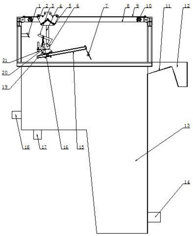 Slag scrapping machine special for cleaning paint slag in paint spray room