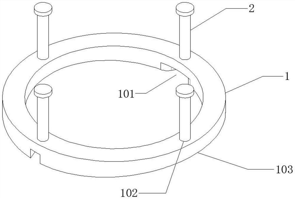 A kind of fixator for corneal graft suture operation