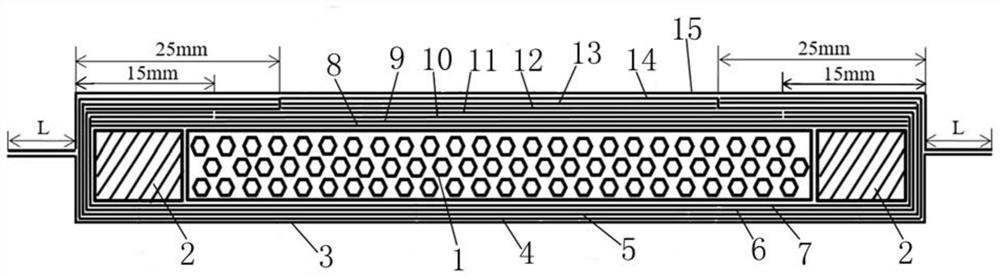 Wrinkle-free edge covering structure and process for composite apron board of railway vehicle equipment compartment