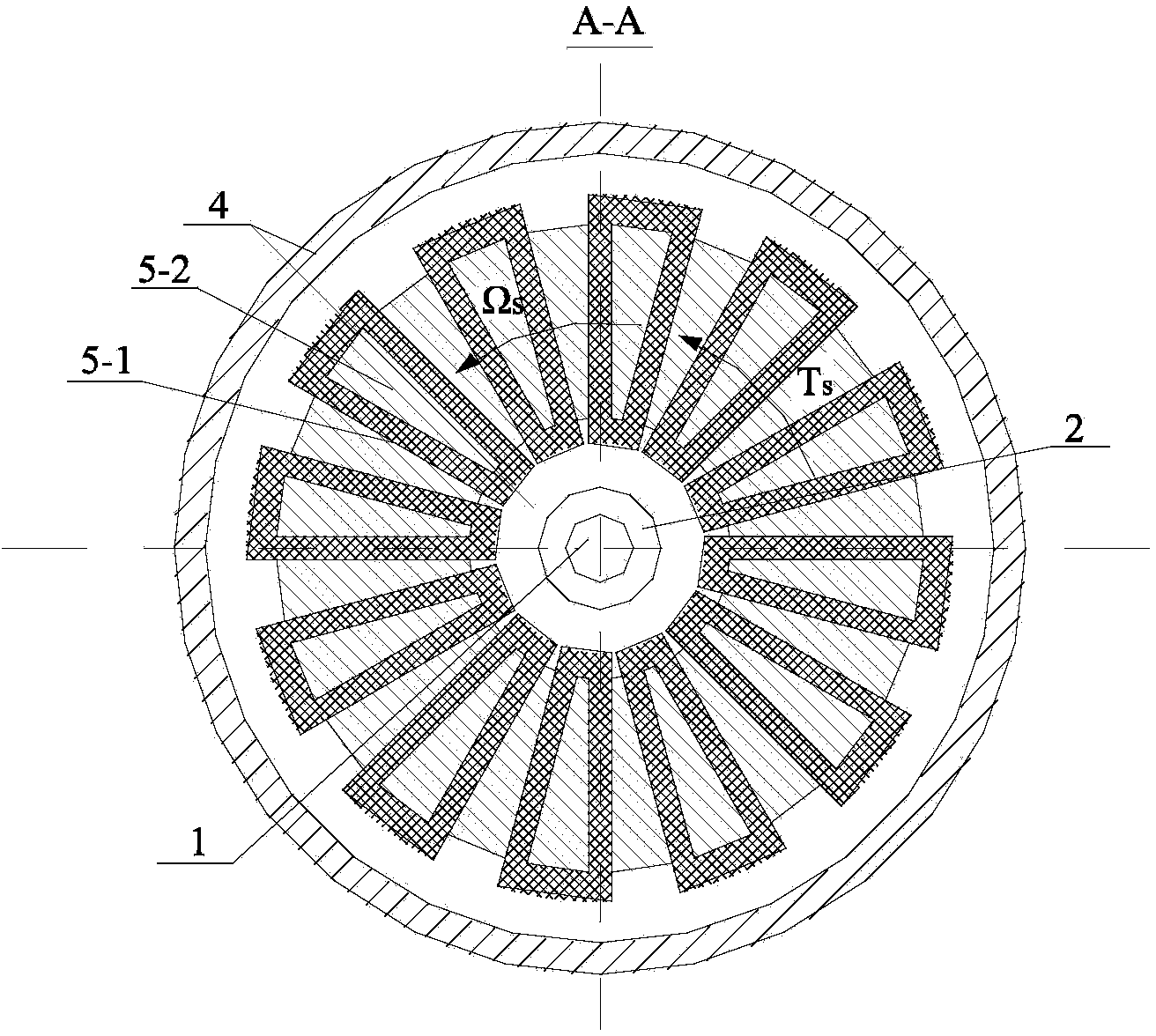 Axial-radial magnetic field electromagnetic planetary gear power divider