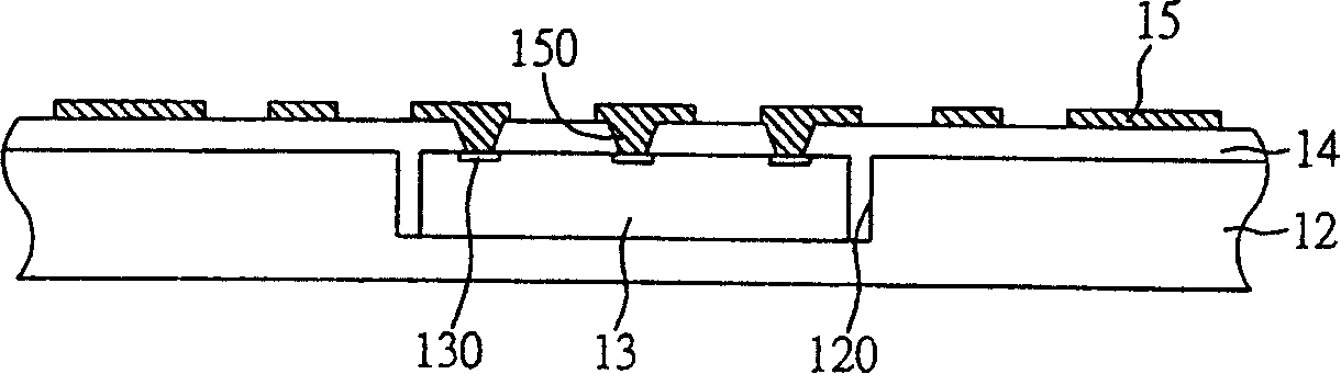 Chip embedding bury type packaging structure