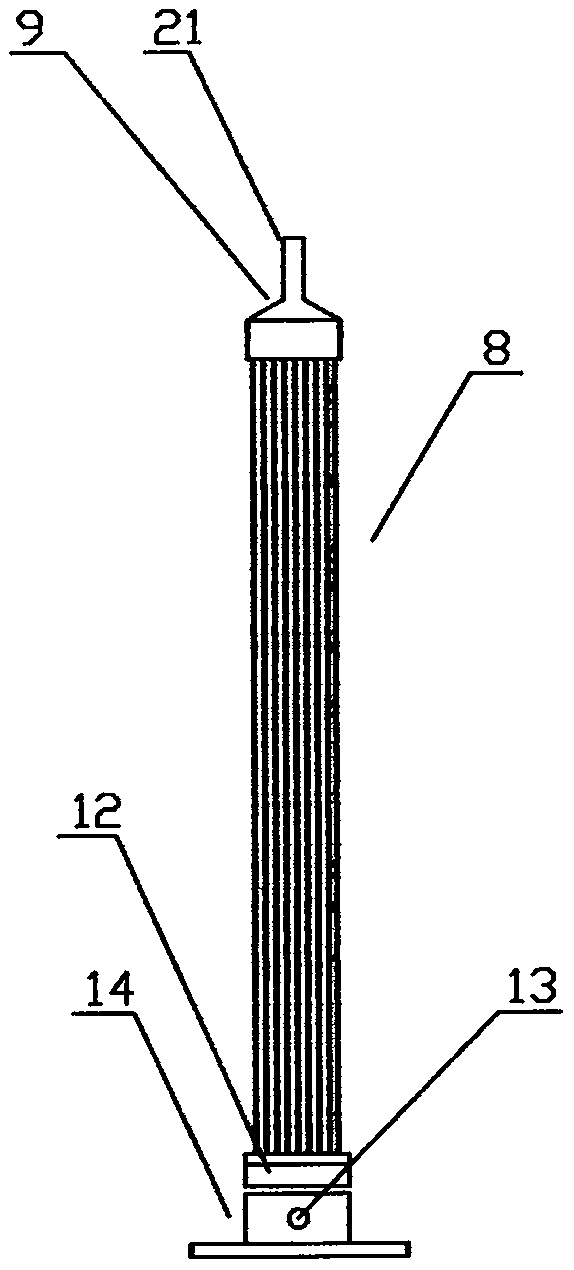 Filter membrane assembly with one ends of membrane component and membrane filament being movable