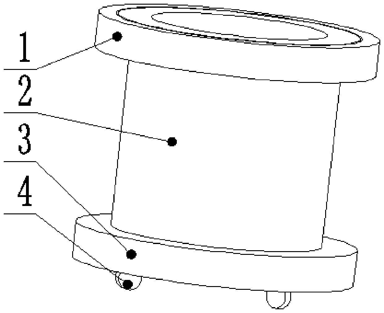 Electromagnetic type automatic dust collecting device