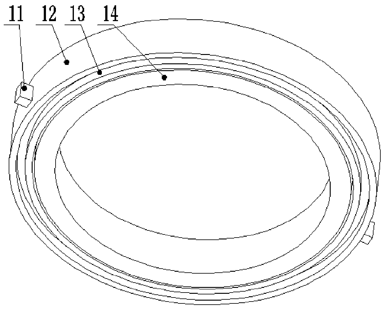 Electromagnetic type automatic dust collecting device