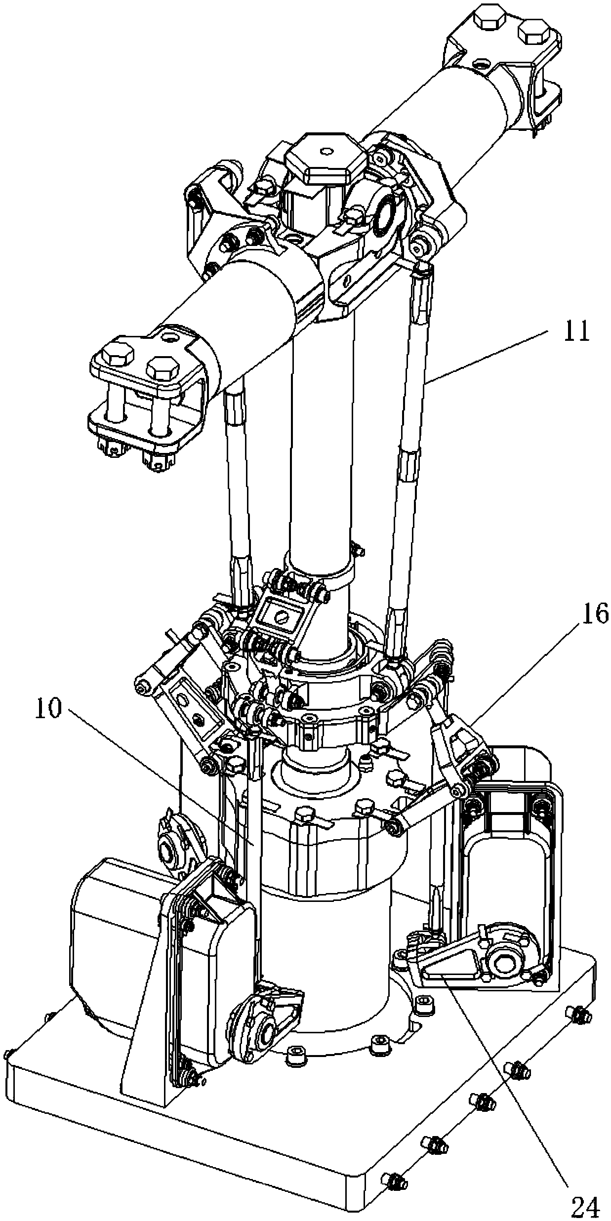 Helicopter main paddle assembly and helicopter