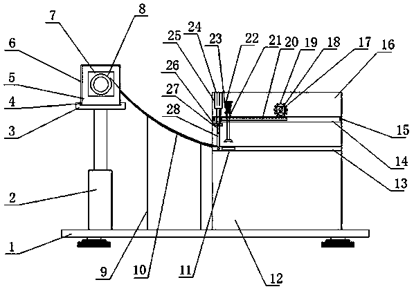 Cutting device of non-woven fabric