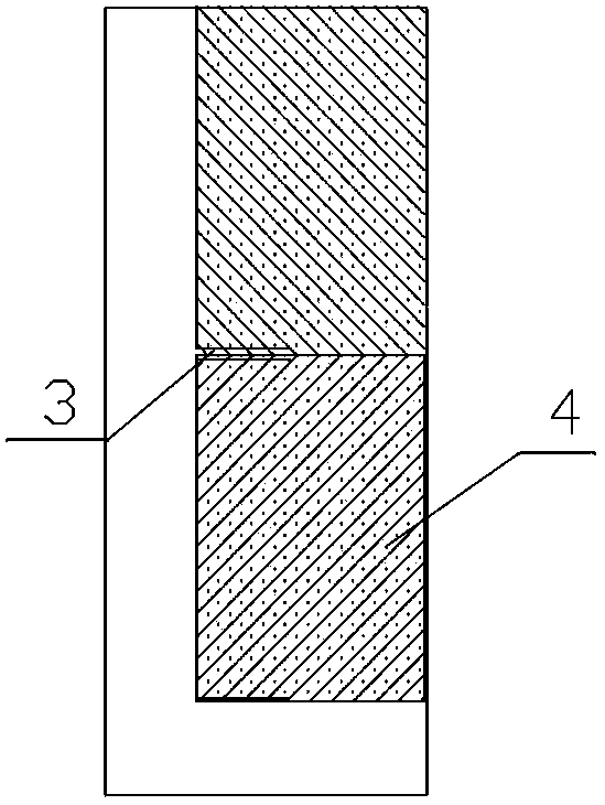 Horizontal moderately thick mine body compartment type filling mining method