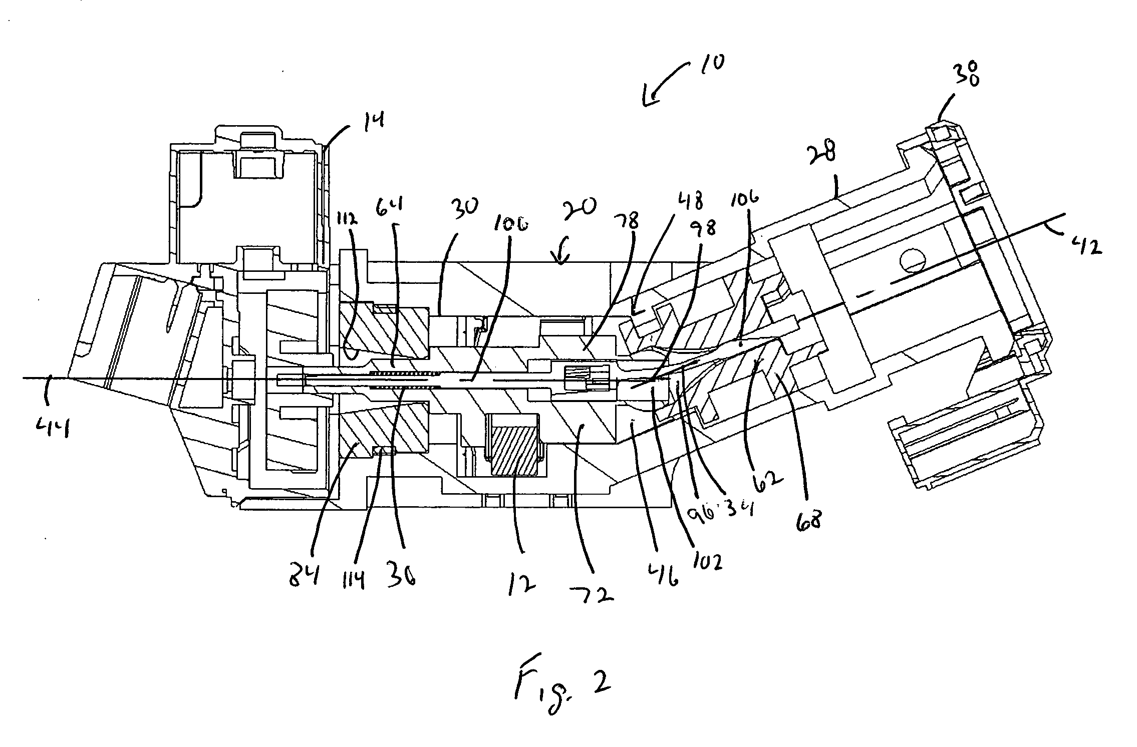 Non-linear steering lock assembly
