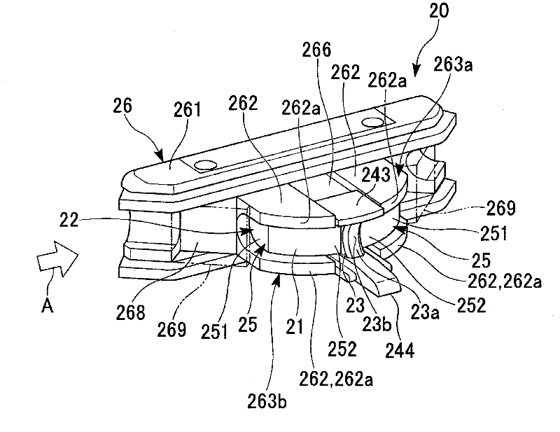 Device for bending optical fiber and receiving light