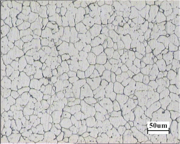 Process method for refining aluminum alloy solidified structure by in situ generation of TiC particles