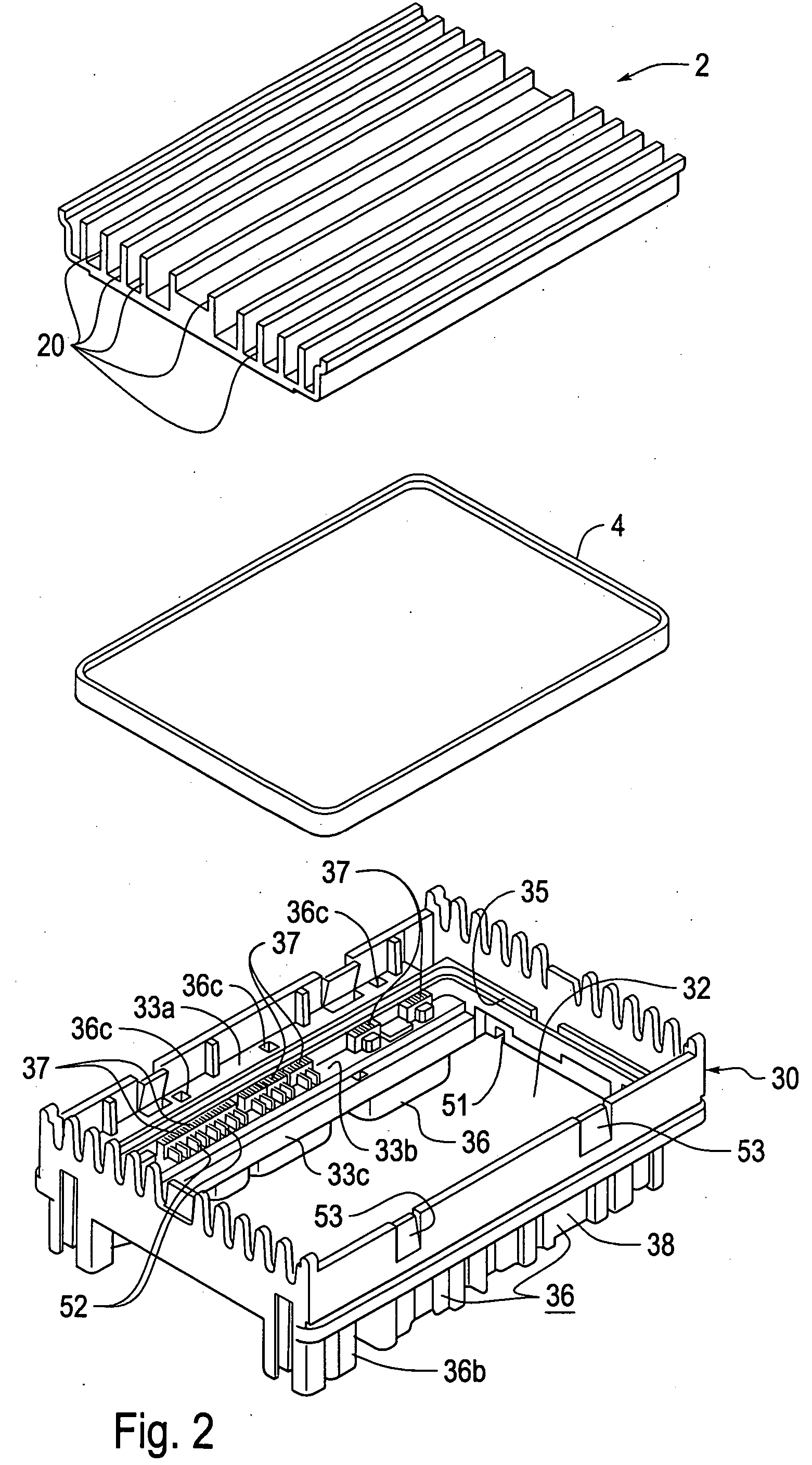 Casing unit for circuit assembly and method for producing the circuit assembly