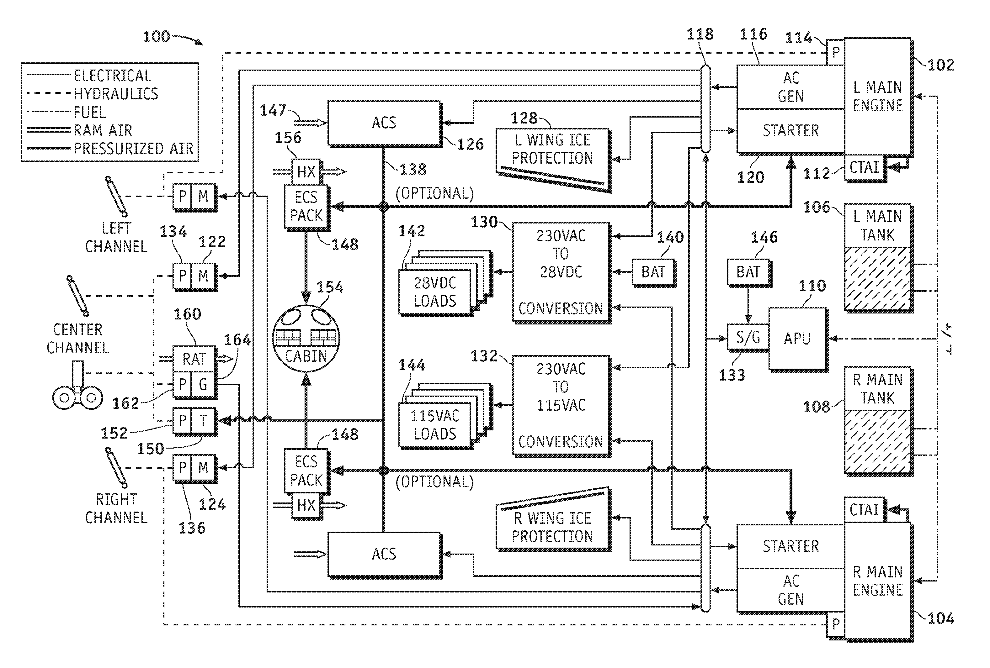Electrical systems architecture for an aircraft, and related operating methods