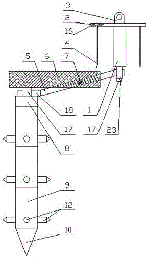 Grounding apparatus for electric power detecting instrument