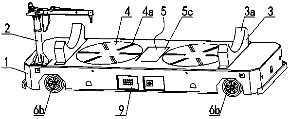 Storage battery transfer vehicle with full-steering and anti-explosion function