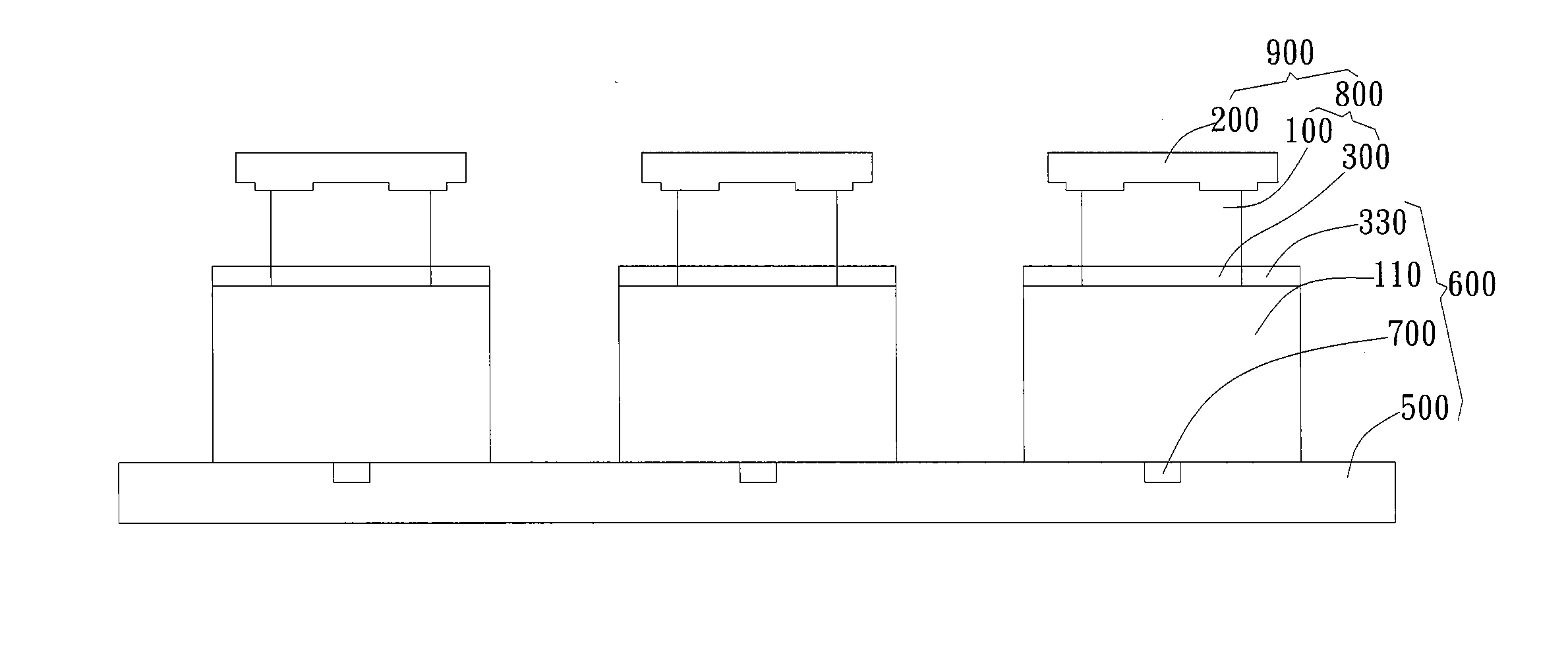 Die structure and die connecting method