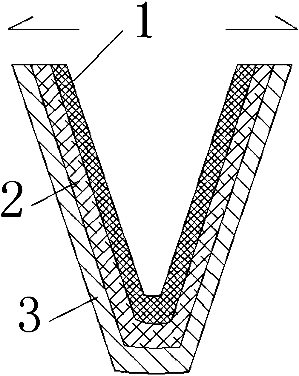 Three-layer sharp compound film for improving fracture healing