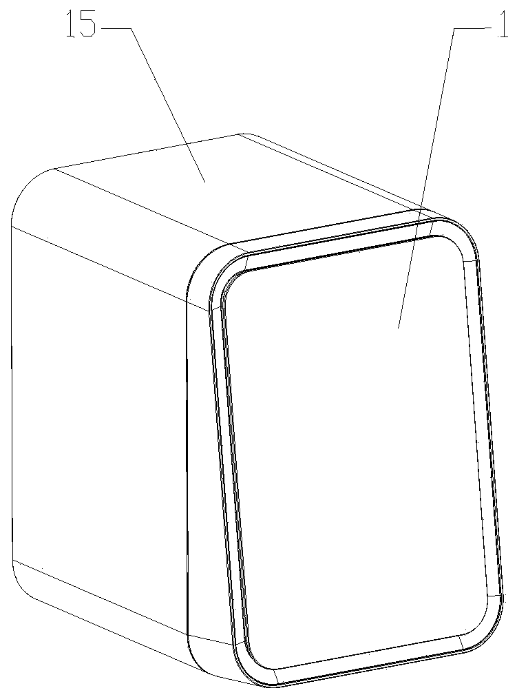 Automatic sliding-up and opening type semiconductor refrigerator