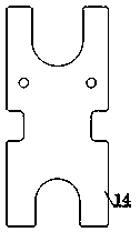 Auxiliary pushing device for aluminum veneer processing