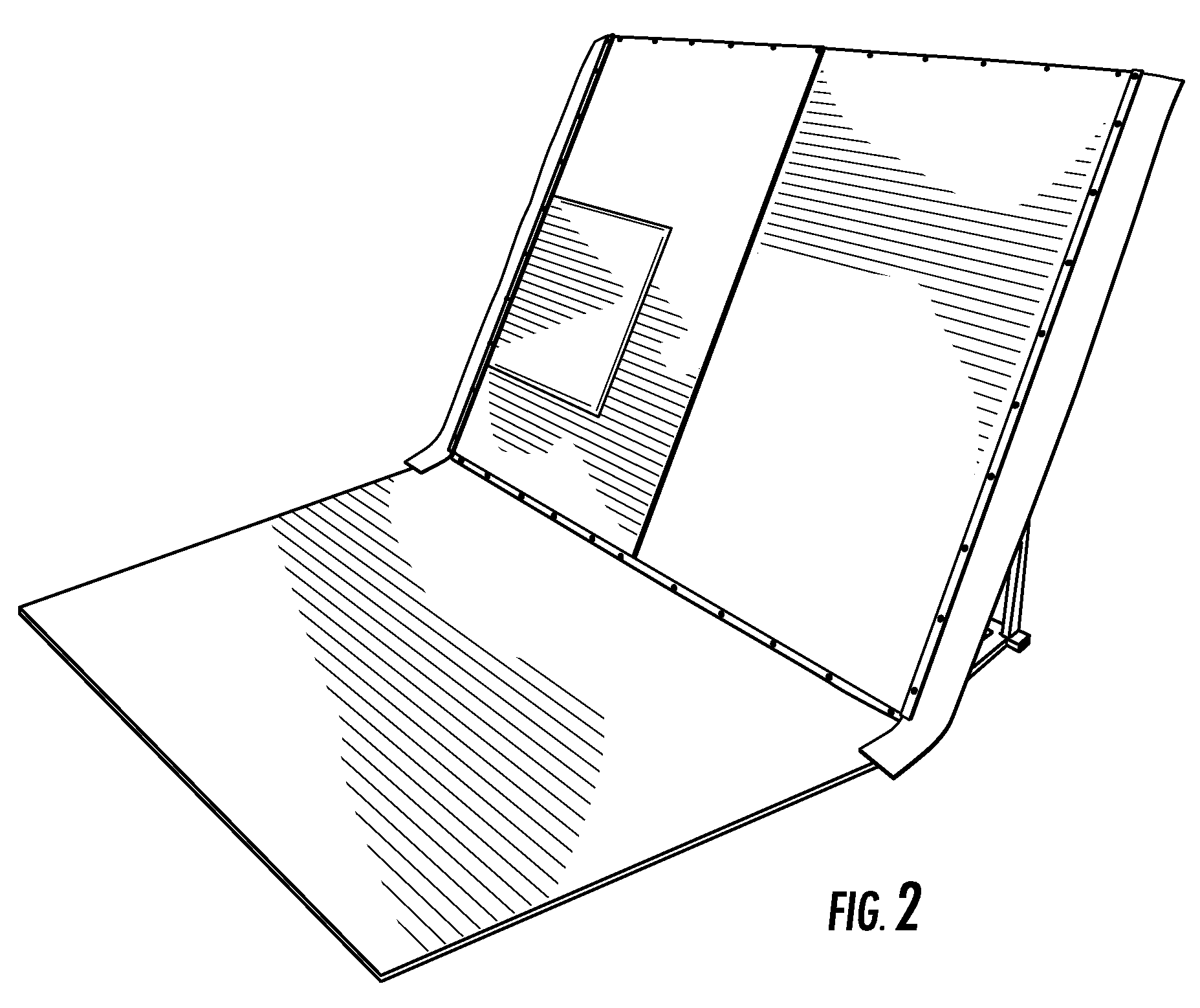 Moving headboard trailer ejector and floor cleaning apparatus