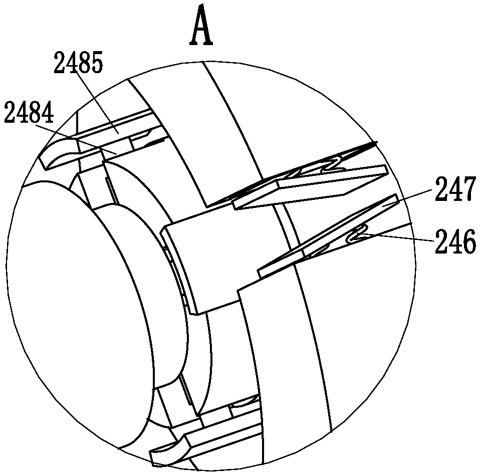 Hanging bracket for power cable construction