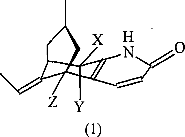 Targeted preparation via nose to brain of Huperzine and its derivant or its salt