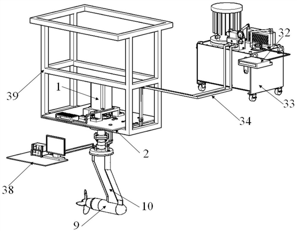 A hydraulically driven pod propeller for testing