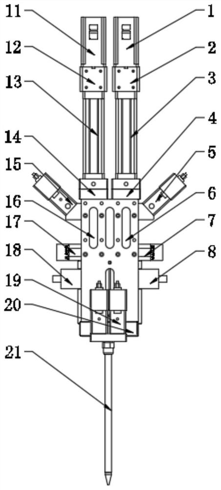 Two-component servo metering cylinder