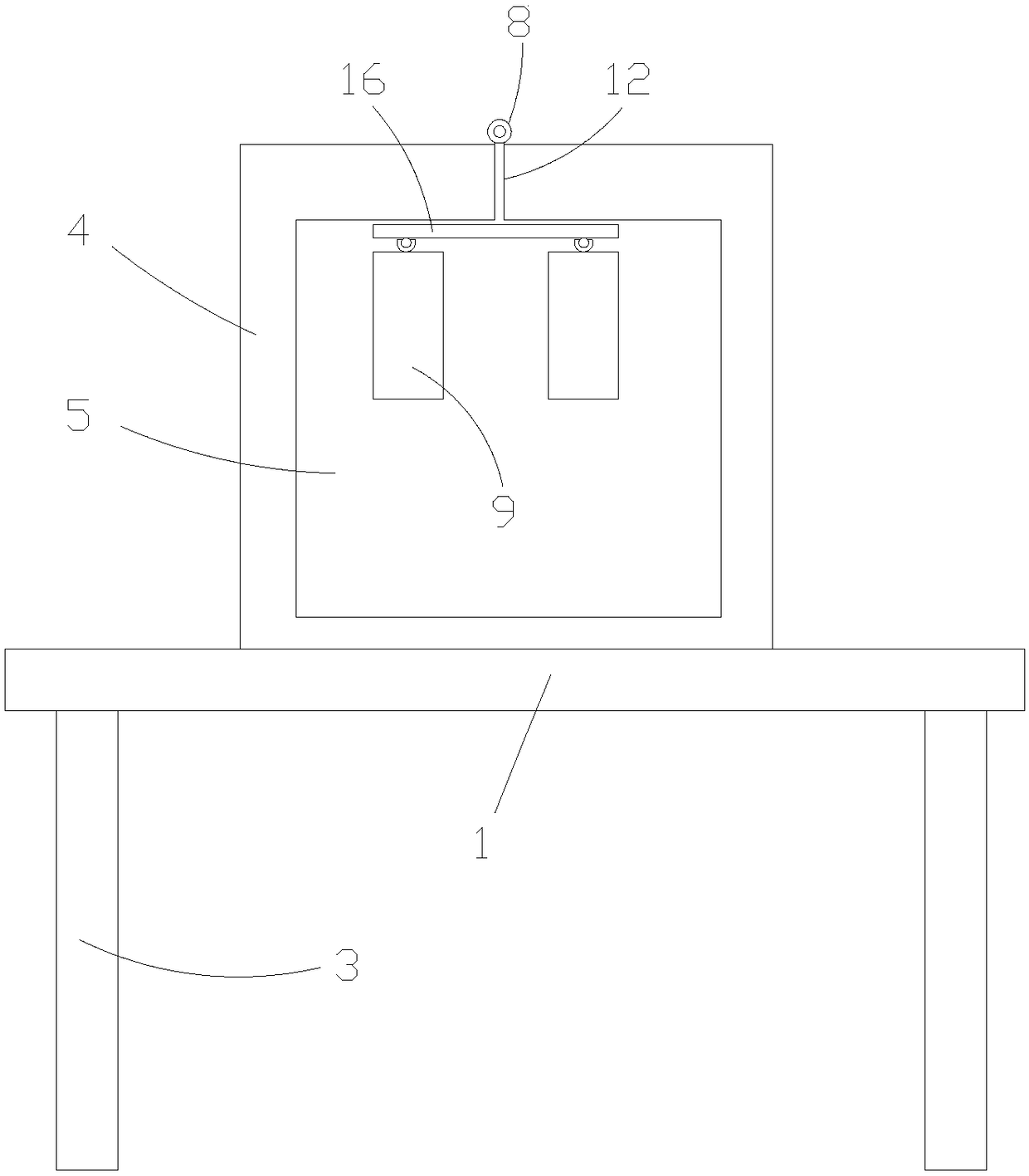 Full-angle-of-view image dressing table with hidden reflective mirrors