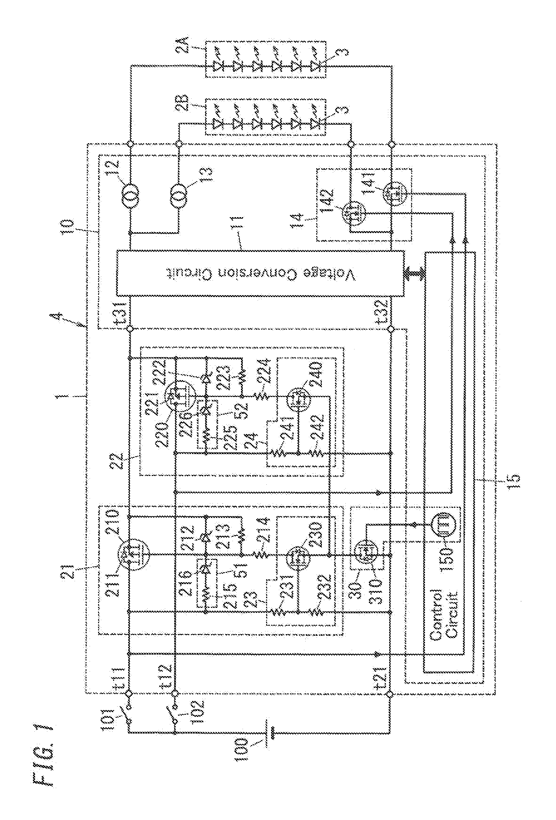 Circuit device, lighting device, and vehicle using the same