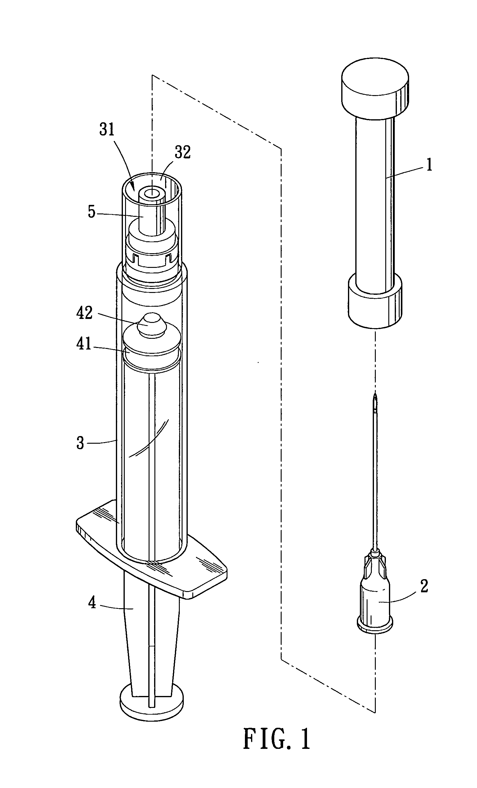 Leakproof needle cover structure improvement