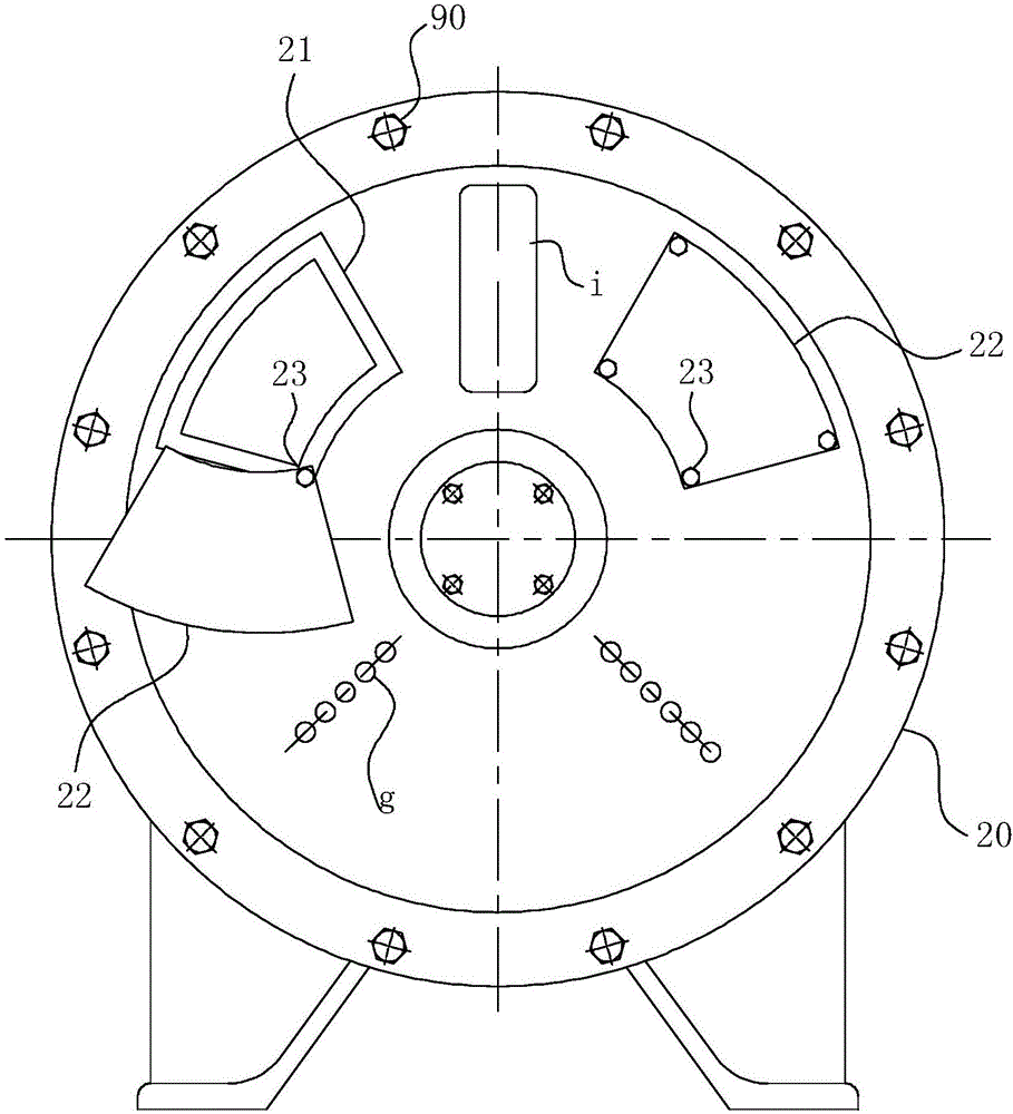 High-speed rotating cooling machine with structure for quickly disassembling and assembling target piece
