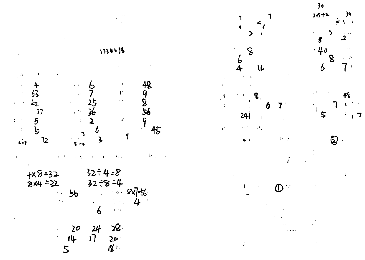 Handwriting separation and positioning method based on printing template